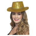 Cowboy Glitter Hoed Goud