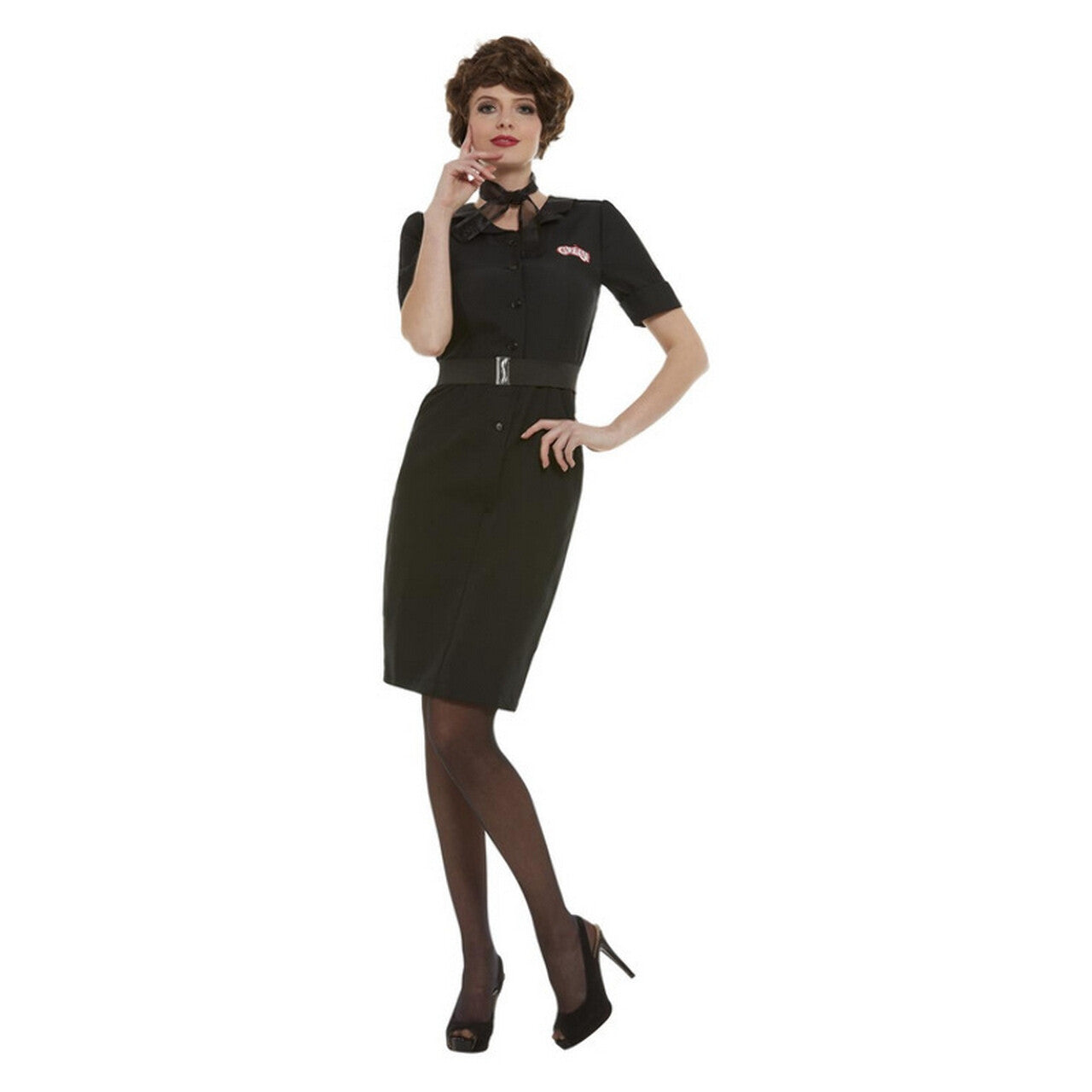 Op deze afbeelding zie je een Kostuums, van het merk Smiffy's. Grease Betty Rizzo Vrouw Kostuum
