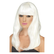 Op deze afbeelding zie je een Accessoires, van het merk Smiffy's. Witte Party Pruik Priscilla Glow In The Dark