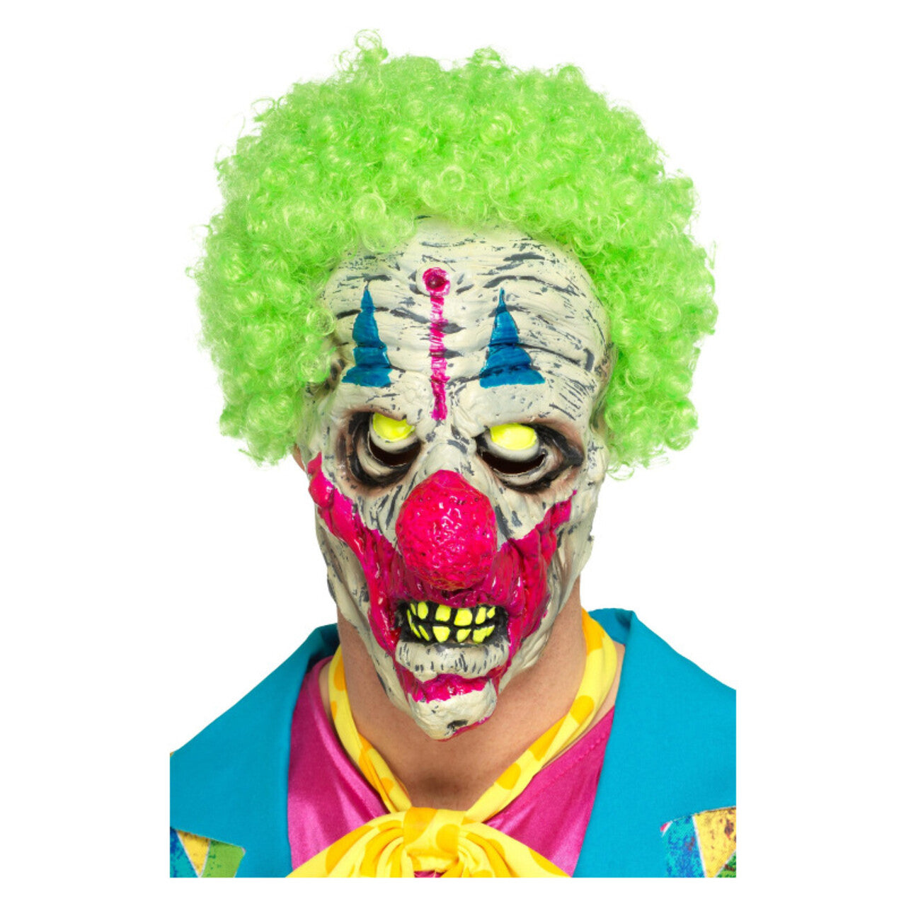 Op deze afbeelding zie je een Accessoires, van het merk Smiffy's. Uv Black Light Creepy Clown Masker