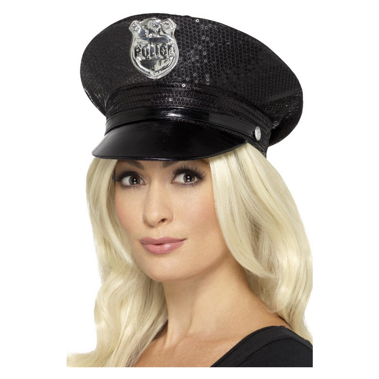 Op deze afbeelding zie je een Accessoires, van het merk Smiffy's. Sexy Politie Pet Met Pailletten