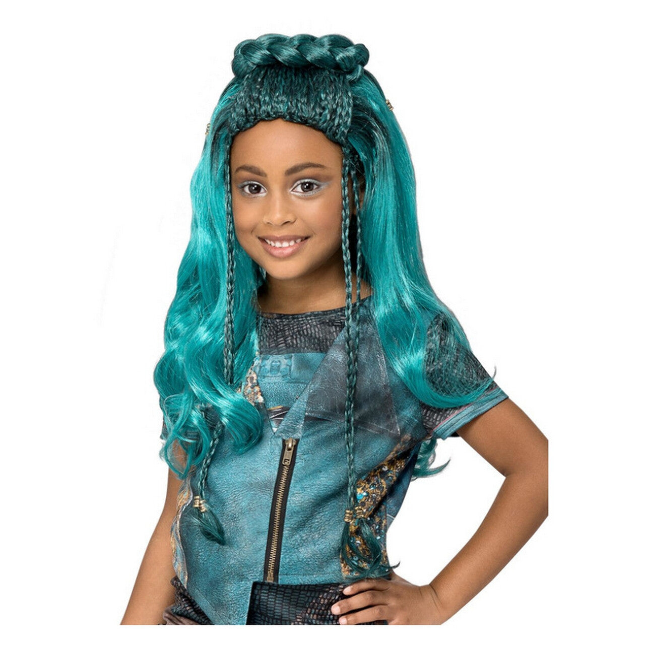 Op deze afbeelding zie je een Accessoires, van het merk Smiffy's. Disney Descendants Uma Pruik Kind