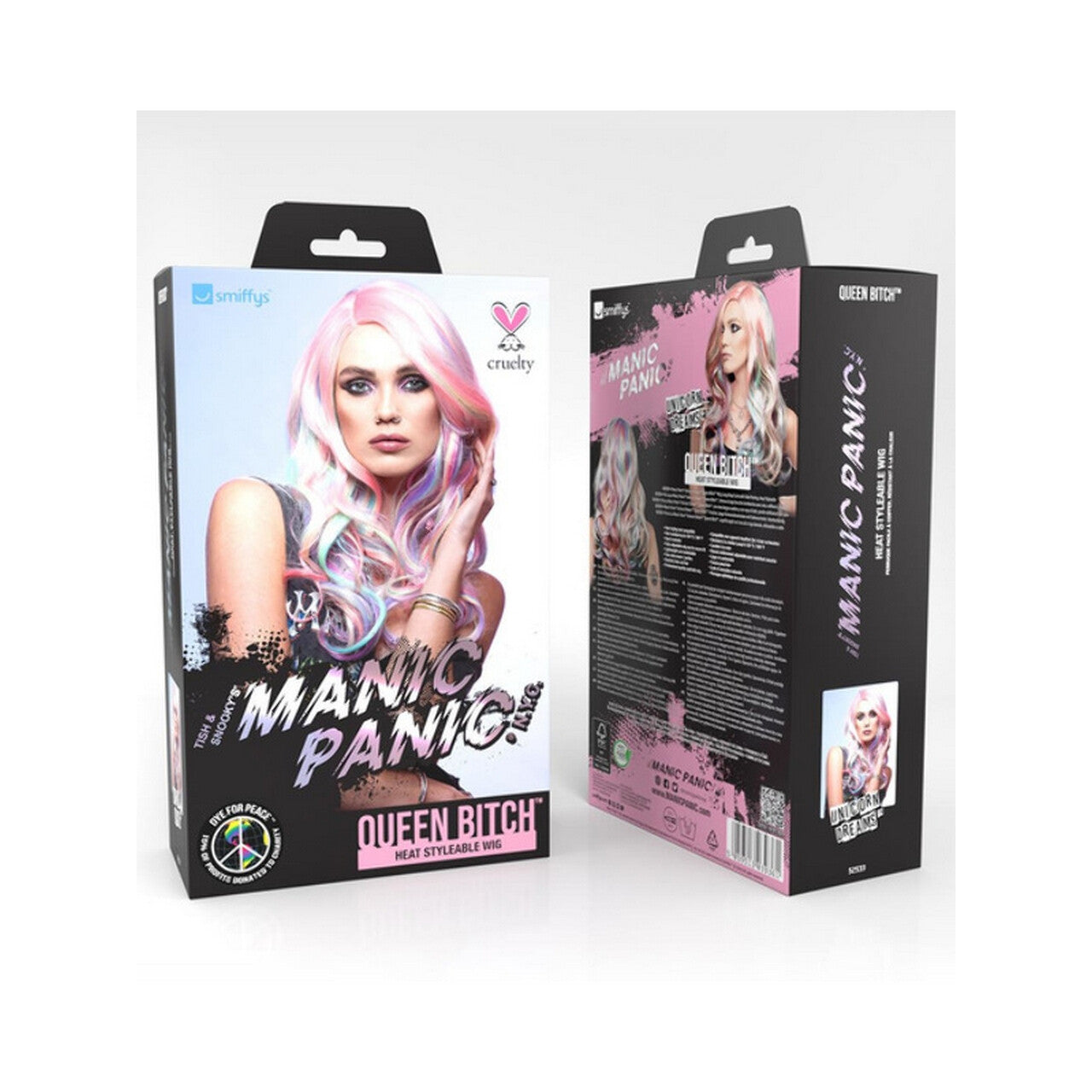 Op deze afbeelding zie je een Accessoires, van het merk Smiffy's. Unicorn Dream Pruik