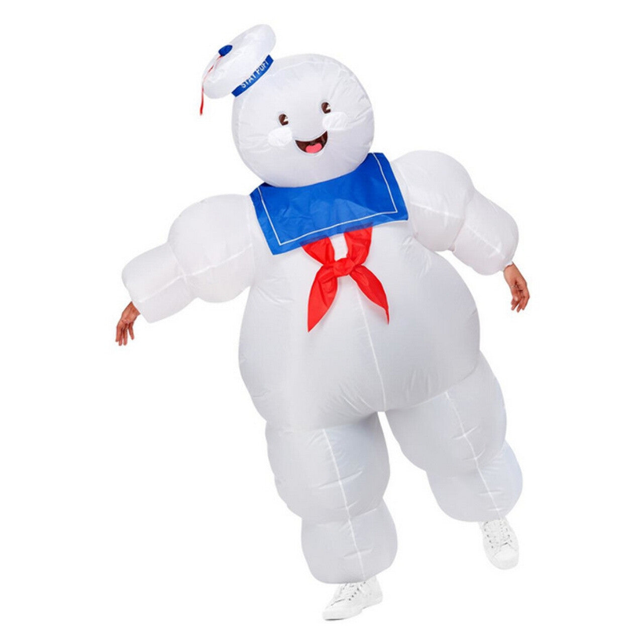 Op deze afbeelding zie je een Kostuums, van het merk Smiffy's. Ghostbusters Inflatable Stay Puft Michelin Mannetje Kostuum