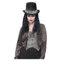 Gothic Rocker Hoed Met Slangenprint Lint