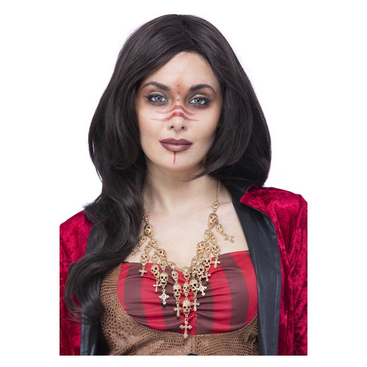 Op deze afbeelding zie je een Accessoires, van het merk Smiffy's. Schedelverzamelaar Piraat Voodoo Ketting