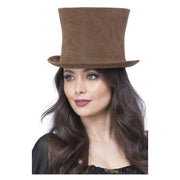 Op deze afbeelding zie je een Accessoires, van het merk Smiffy's. Bruine Victoriaanse Hoed Deluxe
