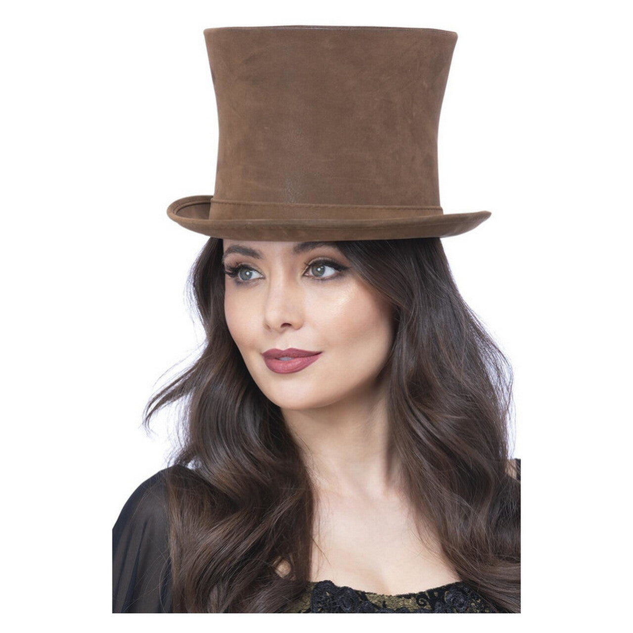 Op deze afbeelding zie je een Accessoires, van het merk Smiffy's. Bruine Victoriaanse Hoed Deluxe