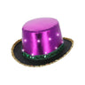 Led Licht Op Metallic Hoed Mardi Gras Paars Goud