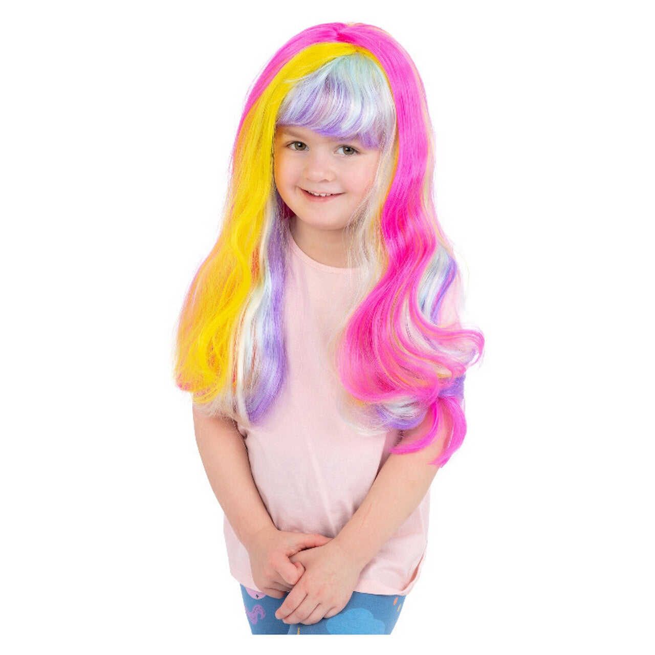 Op deze afbeelding zie je een Accessoires, van het merk Smiffy's. Unicorn Zeemeermin Pruik Kind