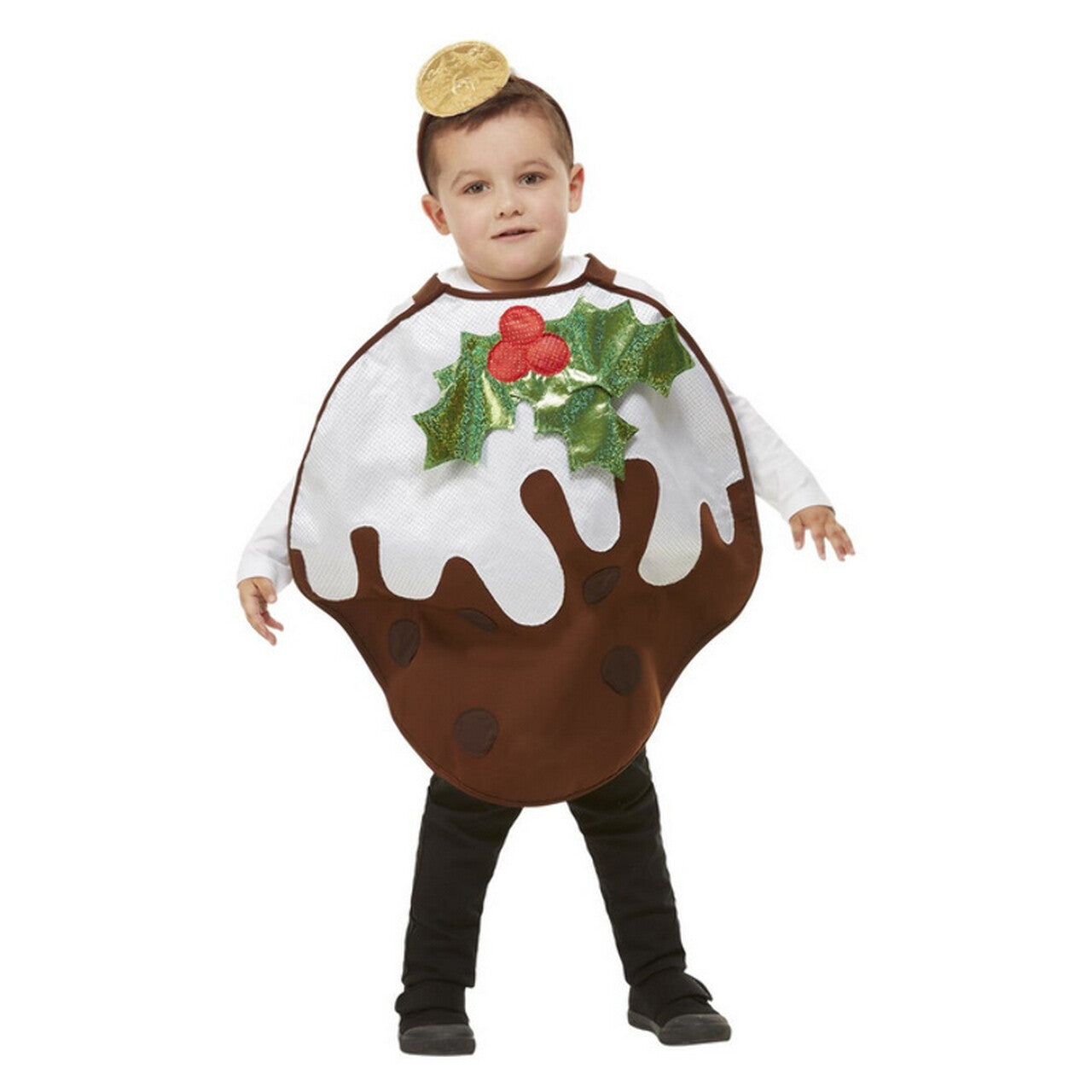 Op deze afbeelding zie je een Kostuums, van het merk Smiffy's. Smakelijk Kerst Toetje Kind Kind Kostuum