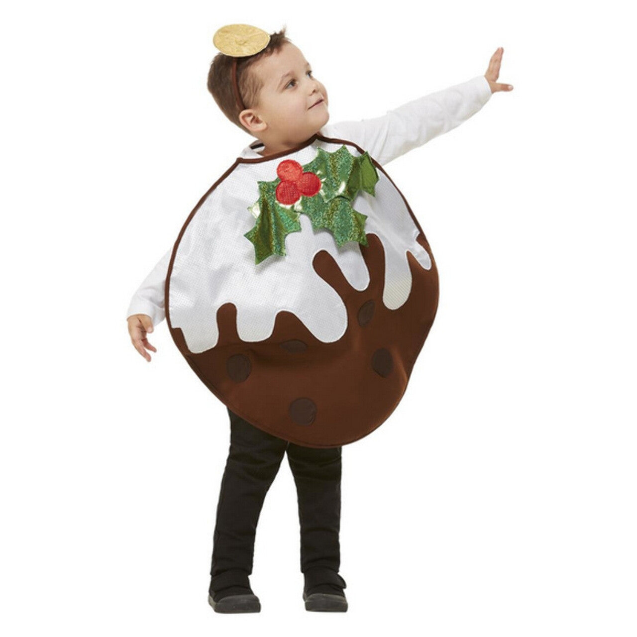 Op deze afbeelding zie je een Kostuums, van het merk Smiffy's. Smakelijk Kerst Toetje Kind Kind Kostuum