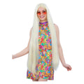 Extra Lange Hippie Pruik Blond