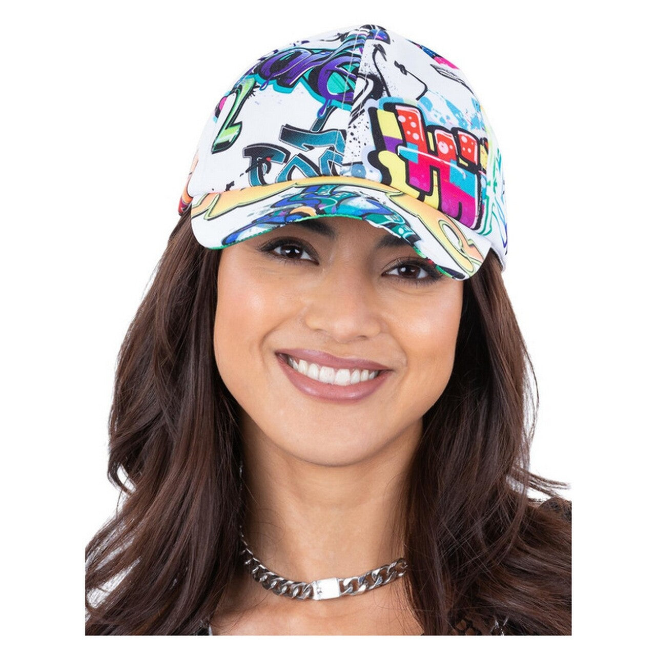 Op deze afbeelding zie je een Accessoires, van het merk Smiffy's. 90s Graffiti Cool Cap