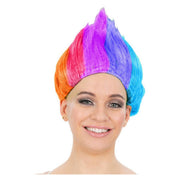 Op deze afbeelding zie je een Accessoires, van het merk Smiffy's. Regenboog Pruik Trol