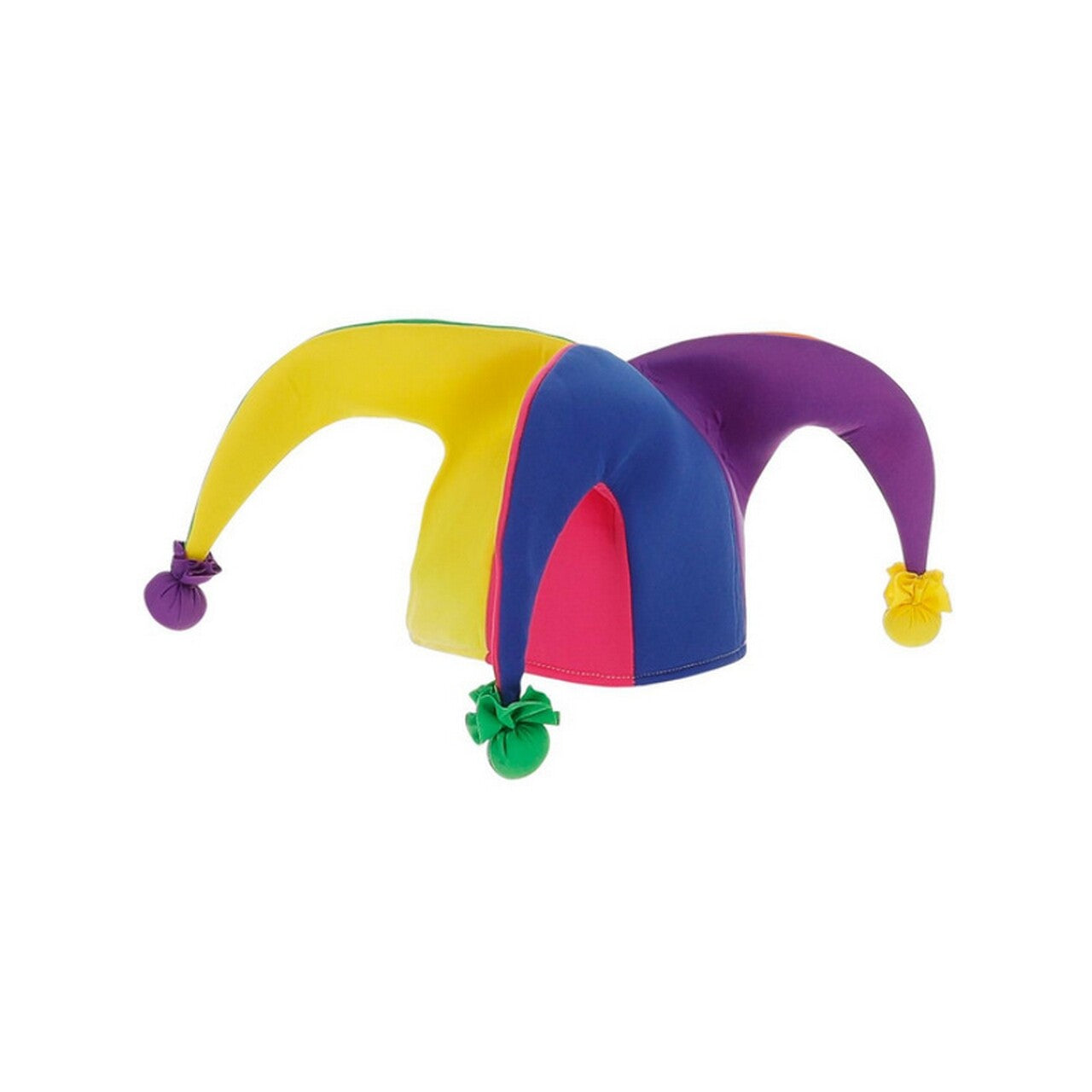 Op deze afbeelding zie je een Accessoires, van het merk Smiffy's. Neon Rainbow Jester Hoed