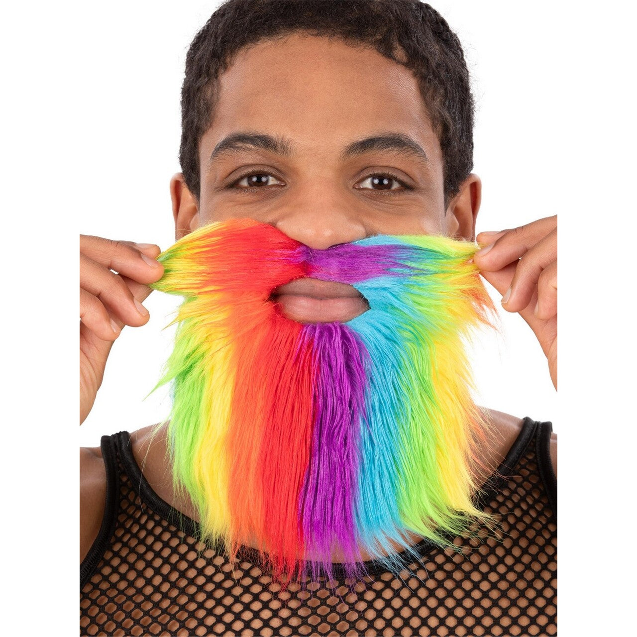 Op deze afbeelding zie je een Accessoires, van het merk Smiffy's. Enorm Vrolijke Regenboog Baard
