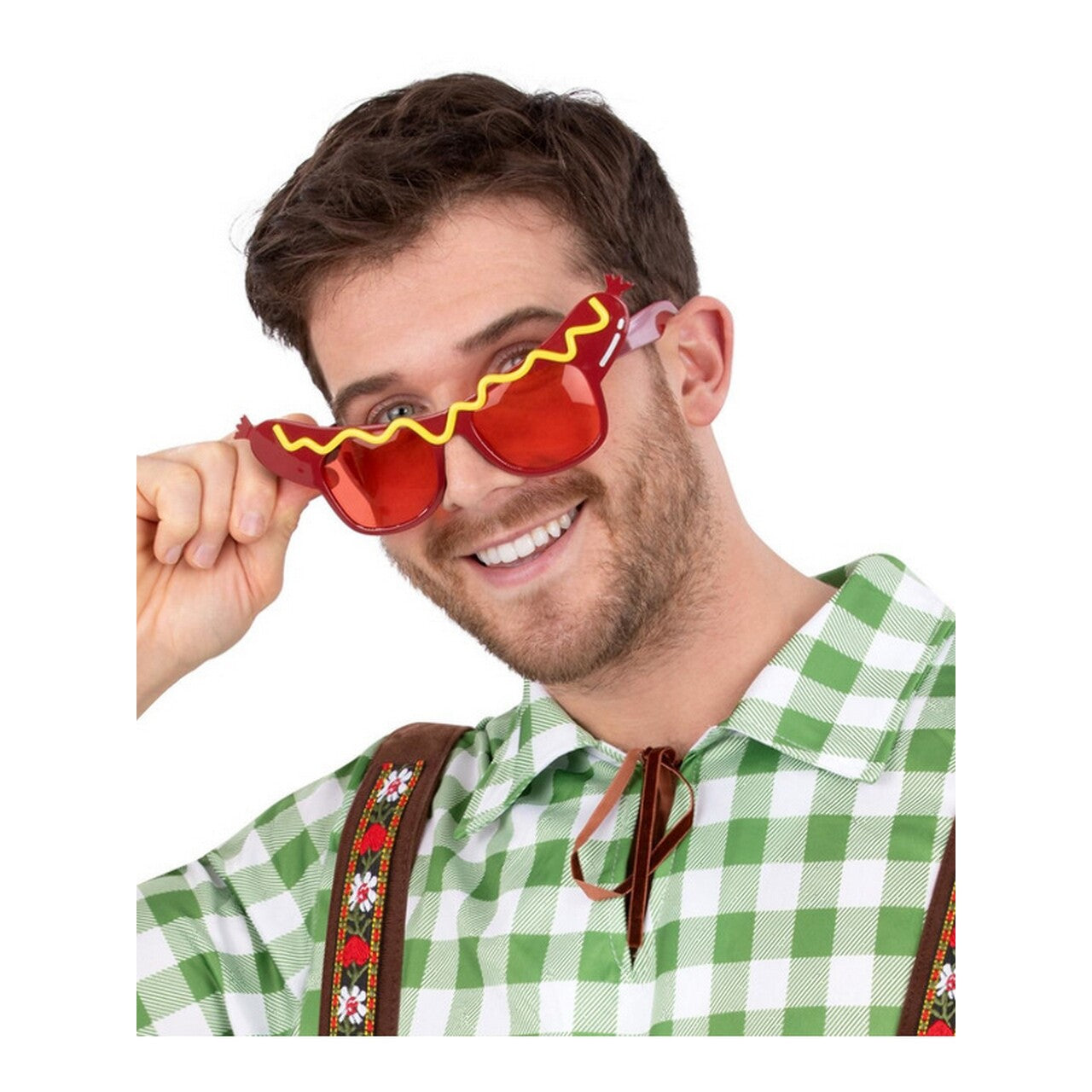 Op deze afbeelding zie je een Accessoires, van het merk Smiffy's. Hot Dog Bril