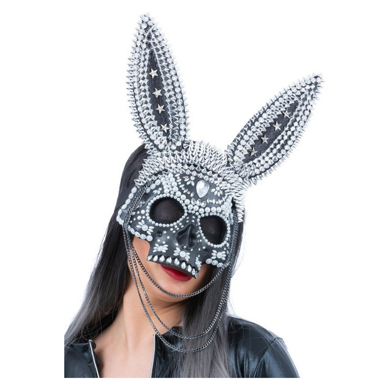Op deze afbeelding zie je een Accessoires, van het merk Smiffy's. Bunny Skelet Masker
