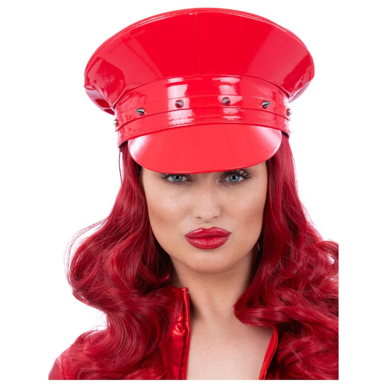 Op deze afbeelding zie je een Accessoires, van het merk Smiffy's. Wetlook Kapiteinspet Rood