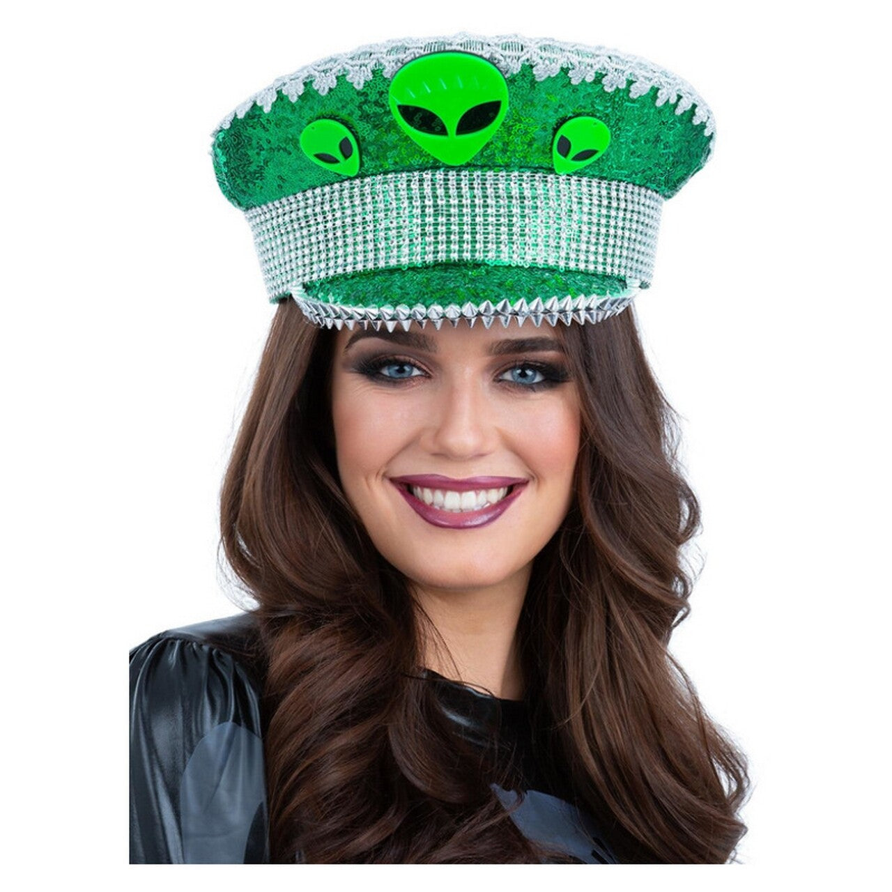 Op deze afbeelding zie je een Accessoires, van het merk Smiffy's. Kapiteinspet Spaceship Alienvanger
