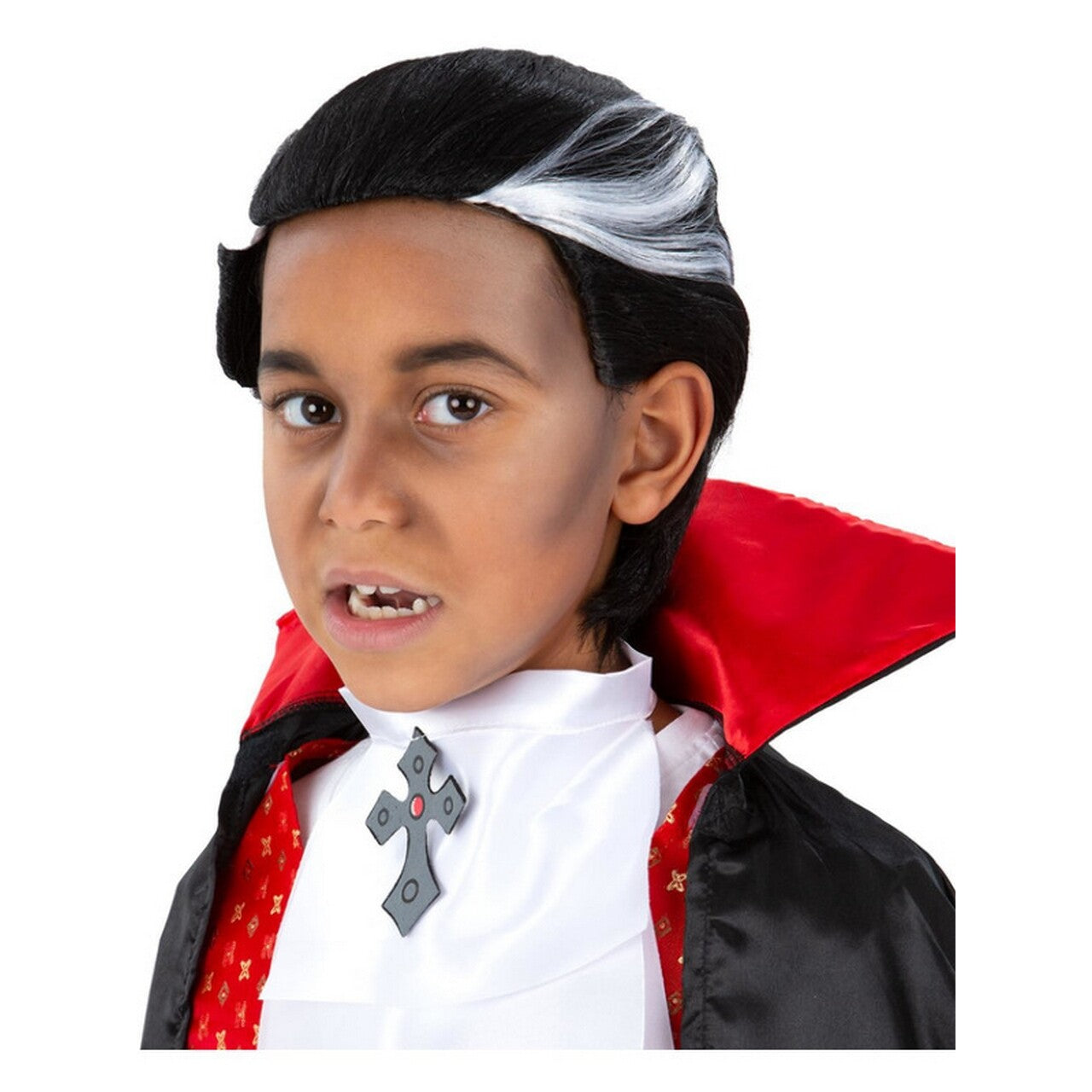 Op deze afbeelding zie je een Accessoires, van het merk Smiffy's. Vampier Pruik Kind