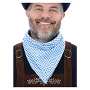 Op deze afbeelding zie je een Accessoires, van het merk Smiffy's. Bandana Blauw Wit Geblokt