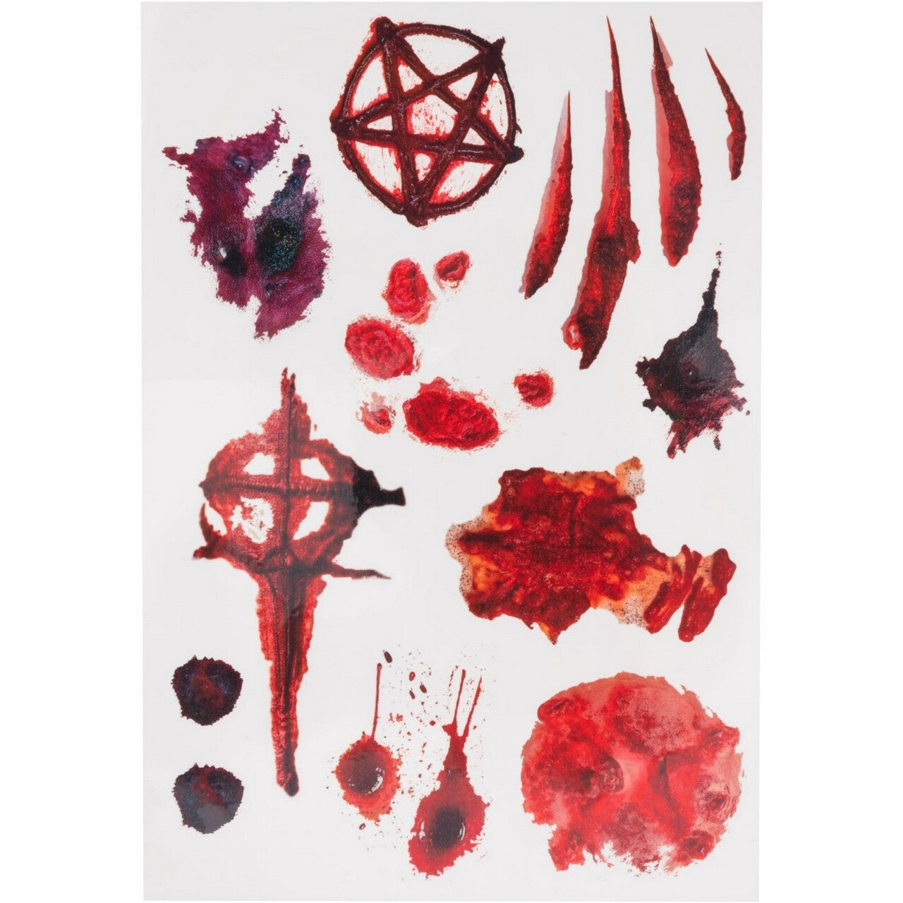 Op deze afbeelding zie je een Accessoires, van het merk Smiffy's. Occulte Zombie Tattoos