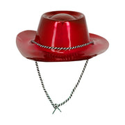 Op deze afbeelding zie je een Accessoires, van het merk Smiffy's. Rode Metallic Cowboy Hoed