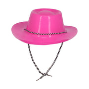 Op deze afbeelding zie je een Accessoires, van het merk Smiffy's. Roze Metallic Cowboy Hoed