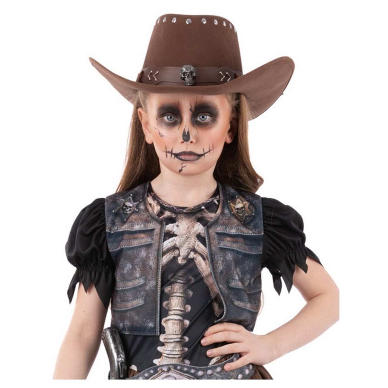 Op deze afbeelding zie je een Accessoires, van het merk Smiffy's. Bruine Cowboyhoed Voor Kinderen