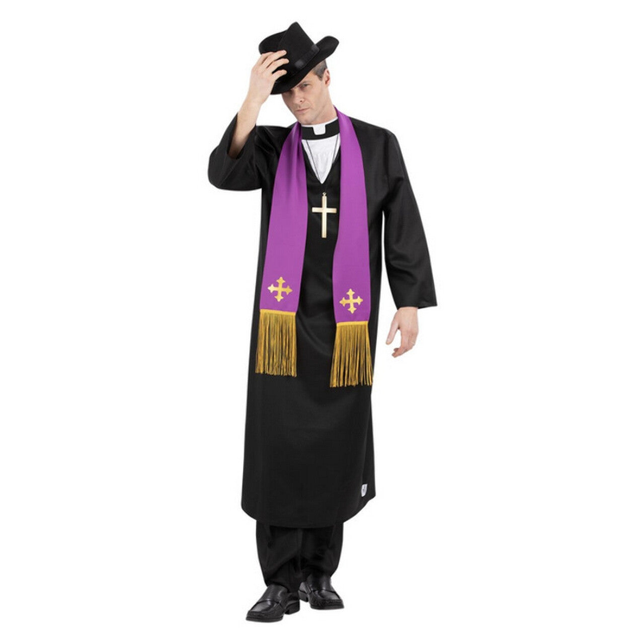 Op deze afbeelding zie je een Kostuums, van het merk Smiffy's. Father Merrin Priester Man Kostuum