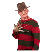 Op deze afbeelding zie je een Kostuums, van het merk Smiffy's. Gestreepte Trui Van Freddy Krueger Man