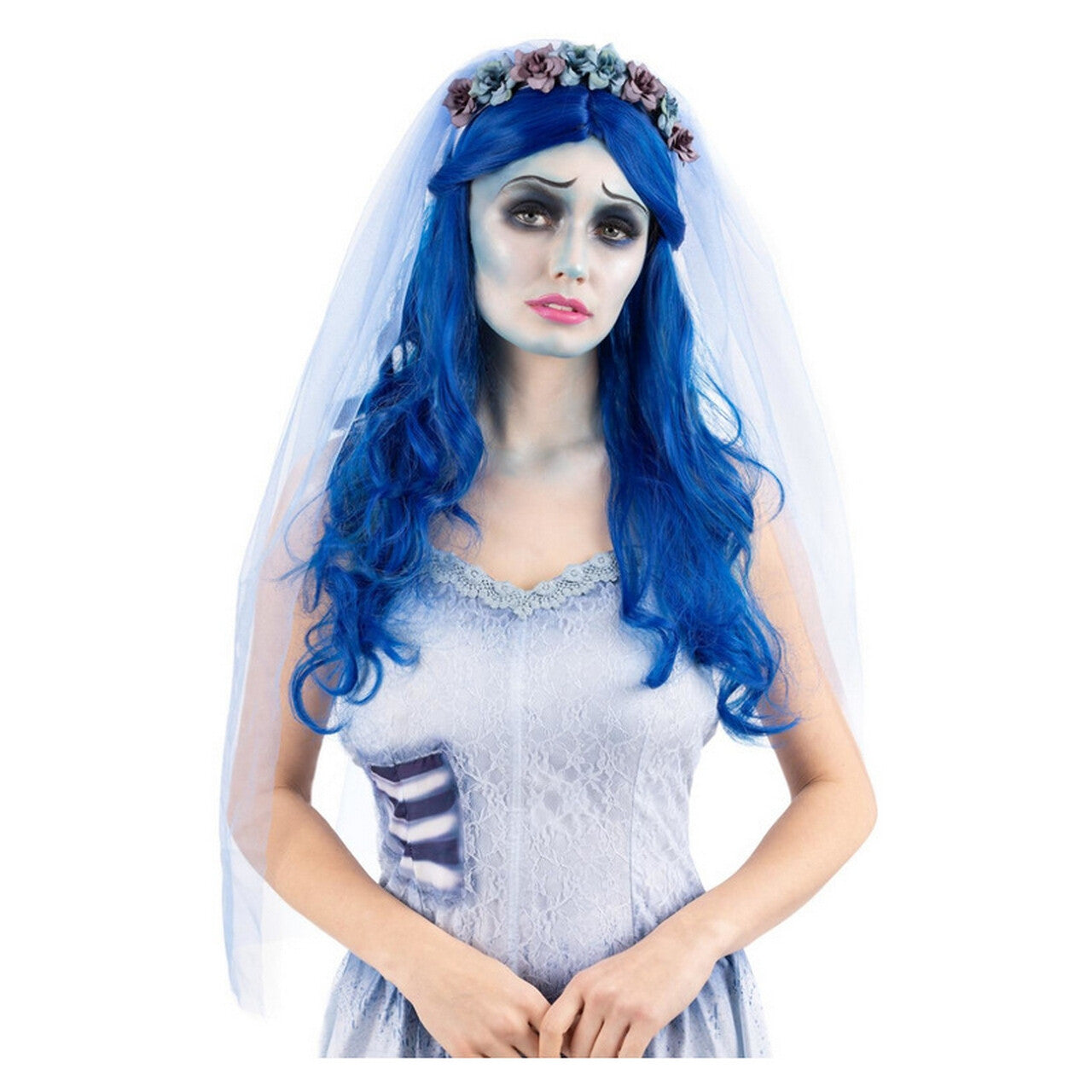Op deze afbeelding zie je een Accessoires, van het merk Smiffy's. Got The Blues Fantasy Pruik