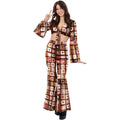 Typisch Gehaakt Patroon 60s Vintage Hippie Vrouw Kostuum