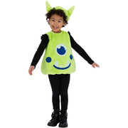 Op deze afbeelding zie je een Kostuums, van het merk Smiffy's. Buitenaards Schattige Alien Kind Kostuum