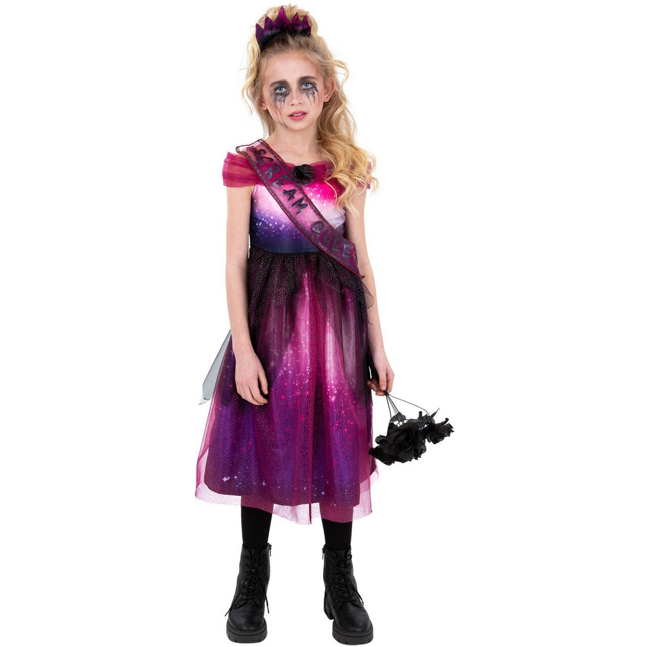 Op deze afbeelding zie je een Kostuums, van het merk Smiffy's. Scream Queen Kostuum Meisje