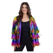 Op deze afbeelding zie je een Kostuums, van het merk Smiffy's. Festival Jas Regenboog Droom