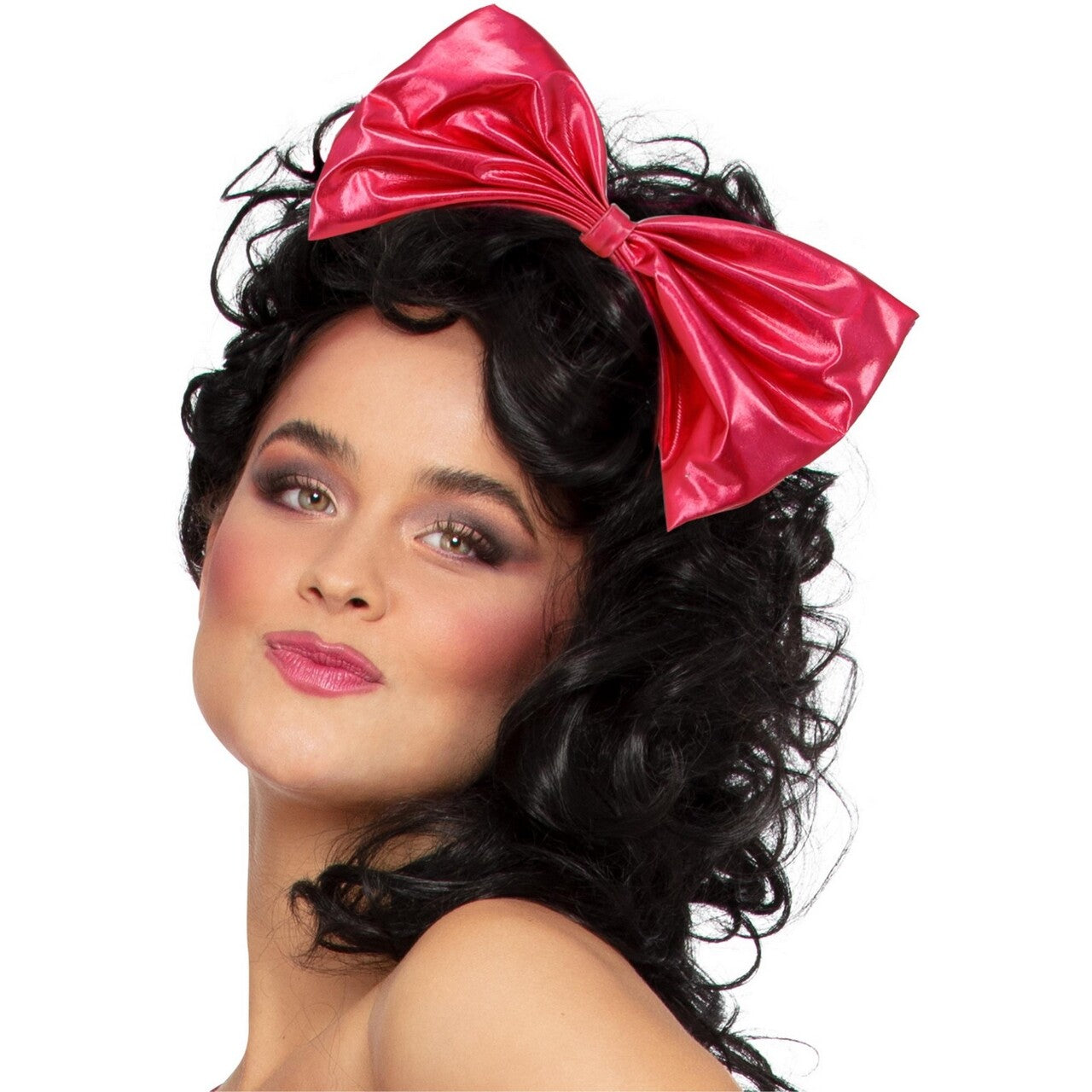 Op deze afbeelding zie je een Accessoires, van het merk Smiffy's. 80s Metallic Roze Strik