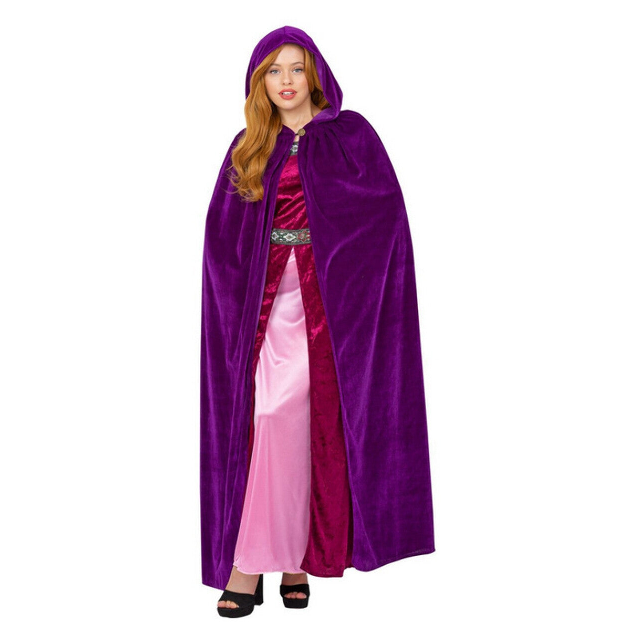 Op deze afbeelding zie je een Kostuums, van het merk Smiffy's. Luxe Cape Mantel Edele Dame Marieke Vrouw
