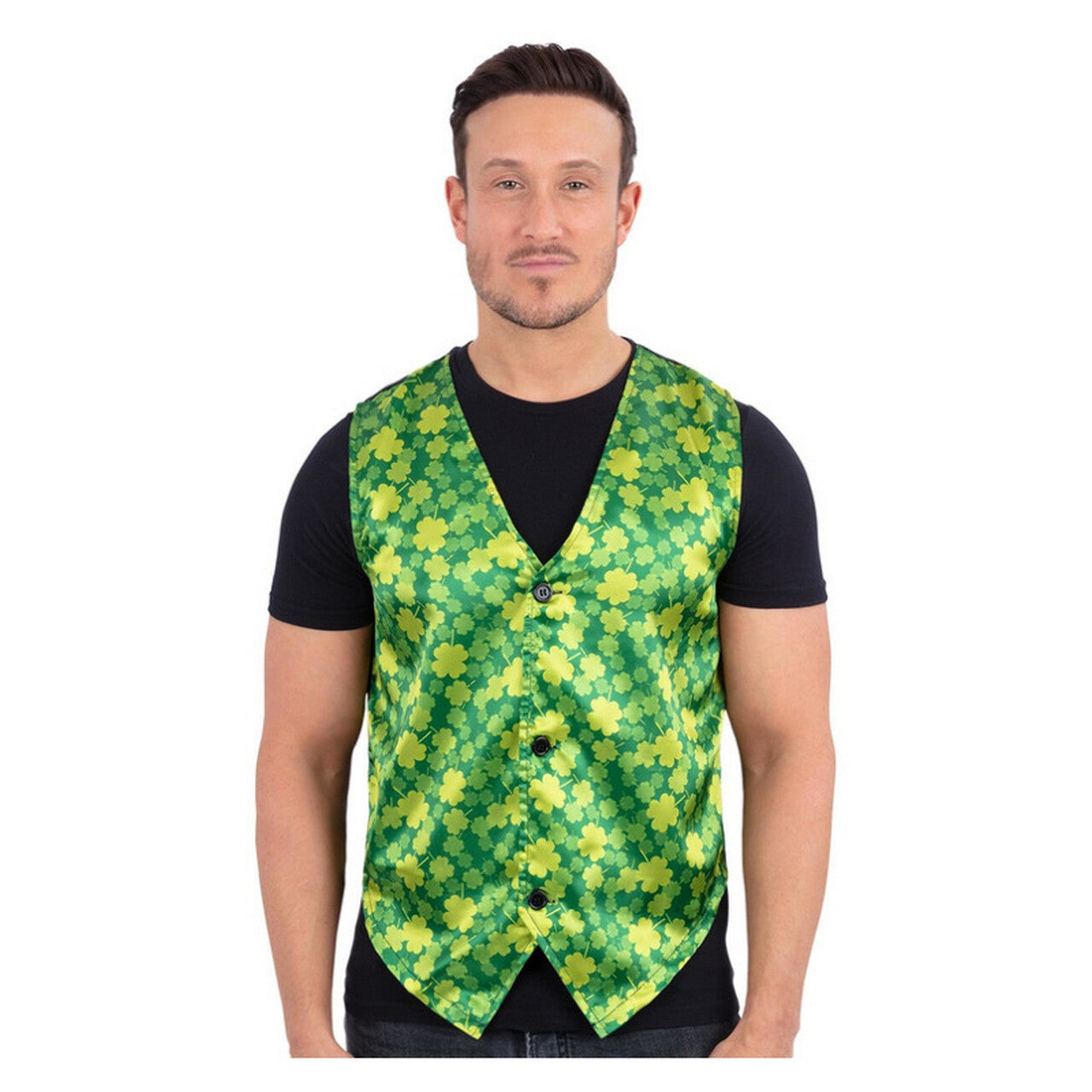 Op deze afbeelding zie je een Kostuums, van het merk Smiffy's. Good Luck Gilet Groen Man