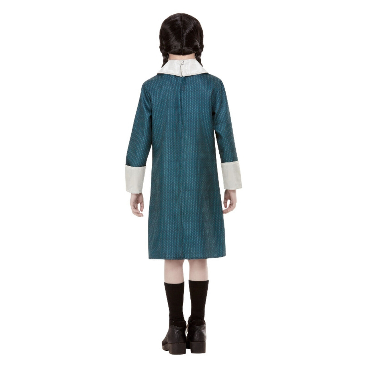 Op deze afbeelding zie je een Kostuums, van het merk Smiffy's. Addams Family Wednesday™ Meisje Kostuum
