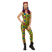 Op deze afbeelding zie je een Kostuums, van het merk Smiffy's. Slik Een Pil Smiley Bodysuit Vrouw Kostuum