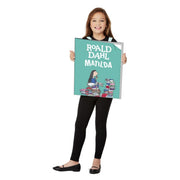 Op deze afbeelding zie je een Kostuums, van het merk Smiffy's. Reclame Bord Boek Roald Dahl Matilda Kind Kostuum