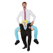 Op deze afbeelding zie je een Kostuums, van het merk Smiffy's. Op De Schouders Van Boris Johnson Man Kostuum