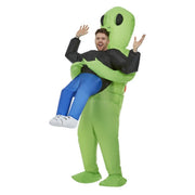 Op deze afbeelding zie je een Kostuums, van het merk Smiffy's. Opblaasbaar Ontvoerd Door Een Lieve Alien Man Kostuum