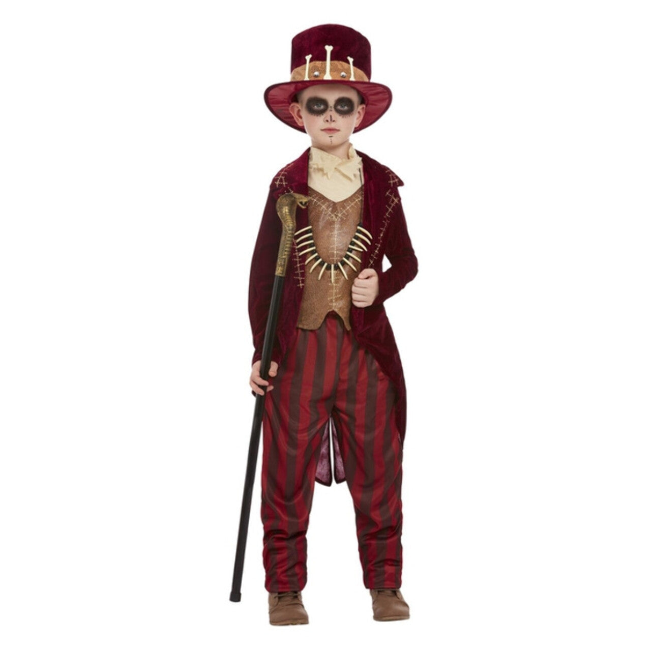 Op deze afbeelding zie je een Kostuums, van het merk Smiffy's. Voodoo Arts Medicijnjongen Kostuum
