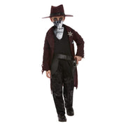 Op deze afbeelding zie je een Kostuums, van het merk Smiffy's. Luxe Cowboy Met Schedelmasker Jongen Kostuum