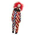 Gestreepte Enge Clown Kind Kostuum