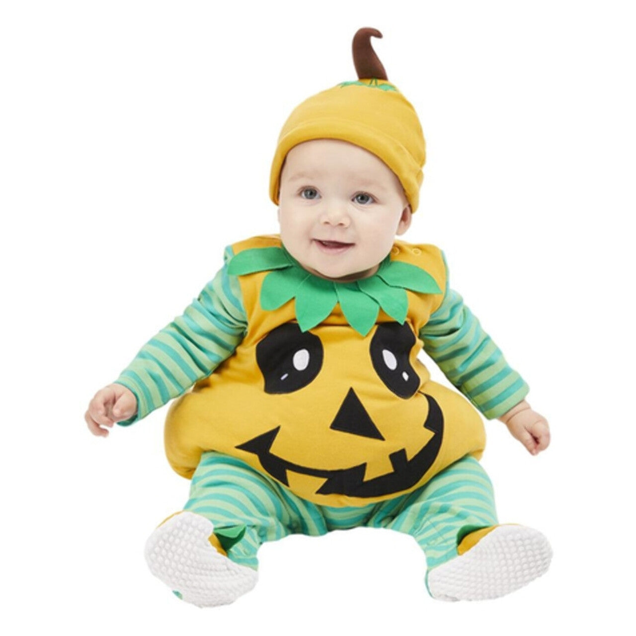Op deze afbeelding zie je een Kostuums, van het merk Smiffy's. Baby Pompoen Kind Kostuum